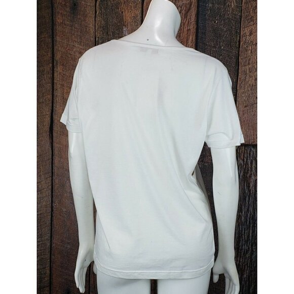 New Carven Paris T-Shirt 50/52 Gold Rope Chain Anchor Nautical - Picture 3 of 6